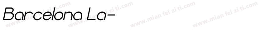 Barcelona La字体转换